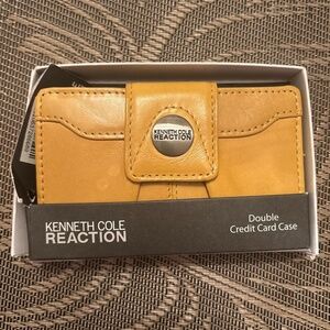 Small Kenneth Cole Reaction Yellow Double Credit Card Case